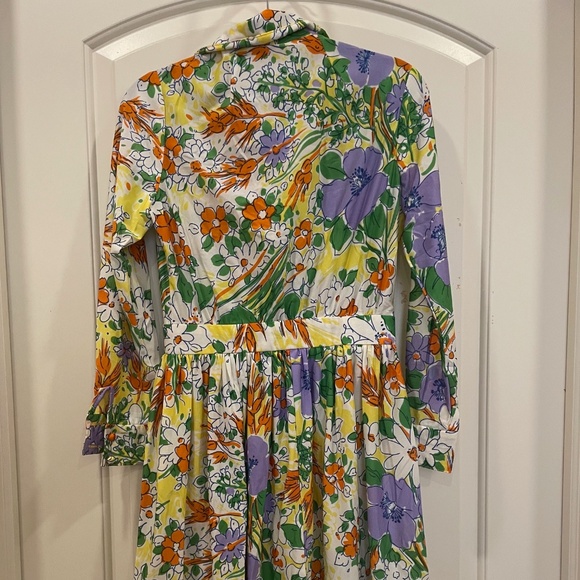 Norman Wiatt Knits Vintage Floral Dress - Picture 7 of 7